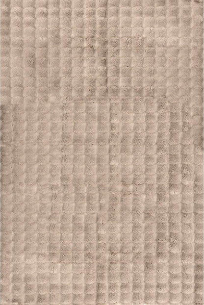 nuLOOM Jeni Taupe Checkered Washable Area Rug - Image 5