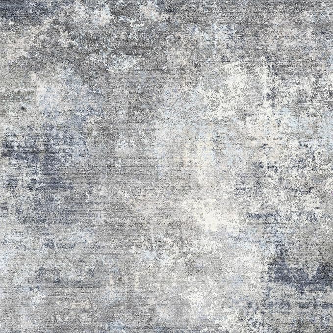 Square Area Rug 6x6 Washable – Non Slip Modern Abstract by BYYVOORugsforYourHome