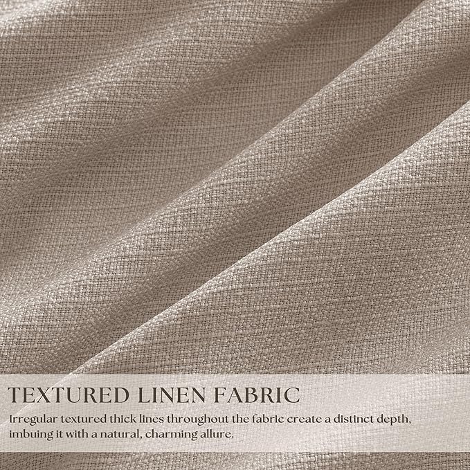 60 Inch Extra Wide 100% Blackout 102 Inch Curtains 1 Panel, Burlywood Birch | - Image 3