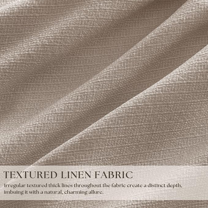 60 Inch Extra Wide 100% Blackout 96 Inch Curtains 1 Panel, Burlywood Birch | - Image 2