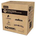 Keurig Premium Coffeehouse Collection, Single Serve Keurig K-Cup Pods, Medium and Dark Roast Coffees, 40-Count Box