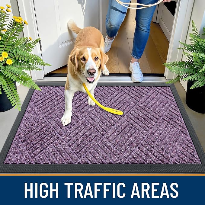 OLANLY Front Door Mat Outside Entrance 47x23, Waterproof Heavy-Duty Doormat | - Image 6