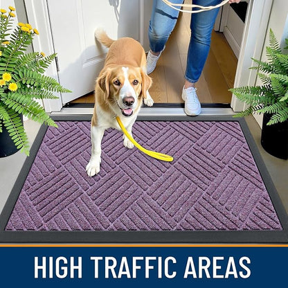 OLANLY Front Door Mat Outside Entrance 35x23, Waterproof Heavy-Duty Doormat | - Image 6