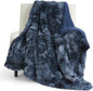 Bedsure GentleSoft Fluffy Navy Blue Throw Blanket, Tie Dye Blue Decor Navy Gifts by Unknown