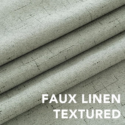 H.VERSAILTEX Linen Curtains 100% Blackout Curtains - Image 4