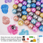 NiHome Edible Food-Grade Glitter Powder Glimmer Luster Dust Metallic Fancy Food Decorating Sprinkle Glimmery Dust for Drink Wine Beverage Cake Bakery Vegan Allergen-Free (Rose Gold, 0.35oz/10g)