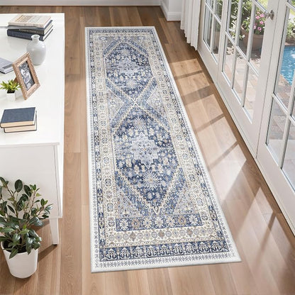 2x5 Rug Runners for Hallways Non Slip, Kitchen Rugs, Nursery Room, Soft Runner by Zesthome