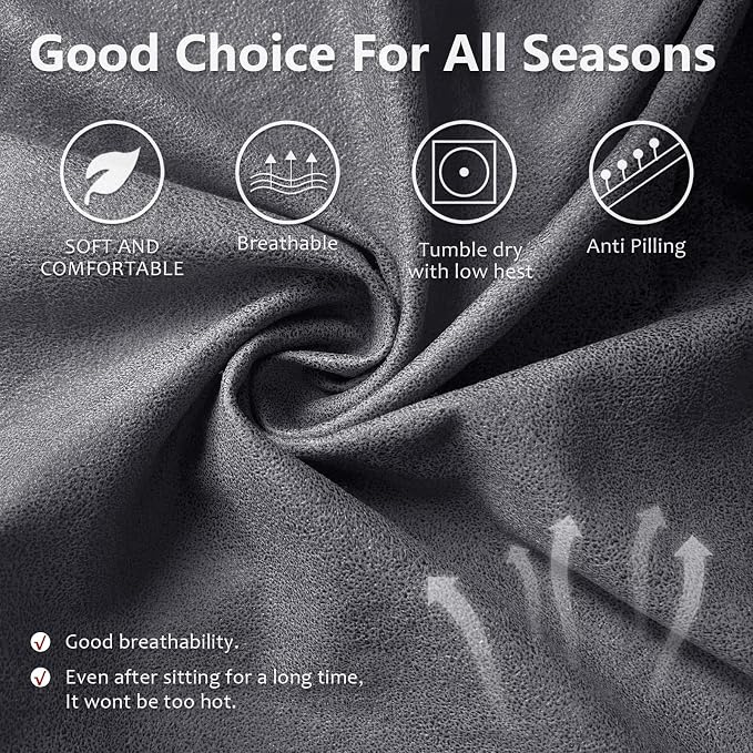 ANARACHON Recliner Couch Cover Leather Look Recliner Sofa Covers - Image 4