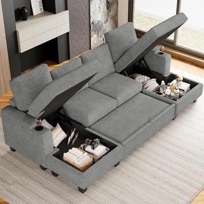Belffin Sectional Storage Chaise Module - Image 7