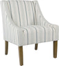 Homepop Home Decor Upholstered Classic Swoop Arm Accent Chair Accent Chairs by HomePop