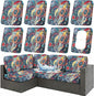 Waterproof Outdoor Cushion Covers, Stretch Patio Slipcovers | UV Resistant by hyha
