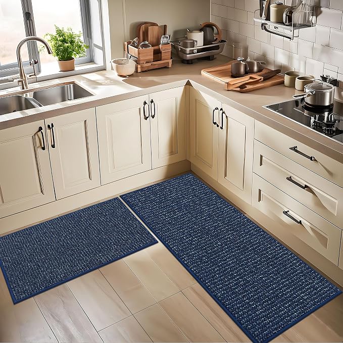 BEQHAUSE Kitchen Rugs and Mats 2PCS Non-Slip, Machine Washable Rugs - Image 8