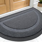 OLANLY Half Circle Front Door Mat Outside 29.5x17 All-Season Rubber Doormat | by OLANLY
