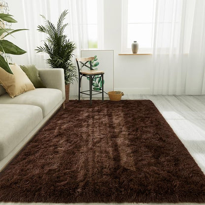 LOCHAS 5x8 Area Rugs Fluffy Living Room Carpets by LOCHAS