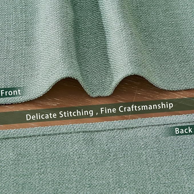 BALCONY & FALCON Placemats Set of 4 Faux Linen Cloth Place Mats Washable - Image 4