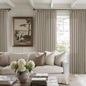 Taupe Burlywood Pinch Pleat Linen Curtains 102 Inches Long 70 Inch Wide | Light by Twodrapes