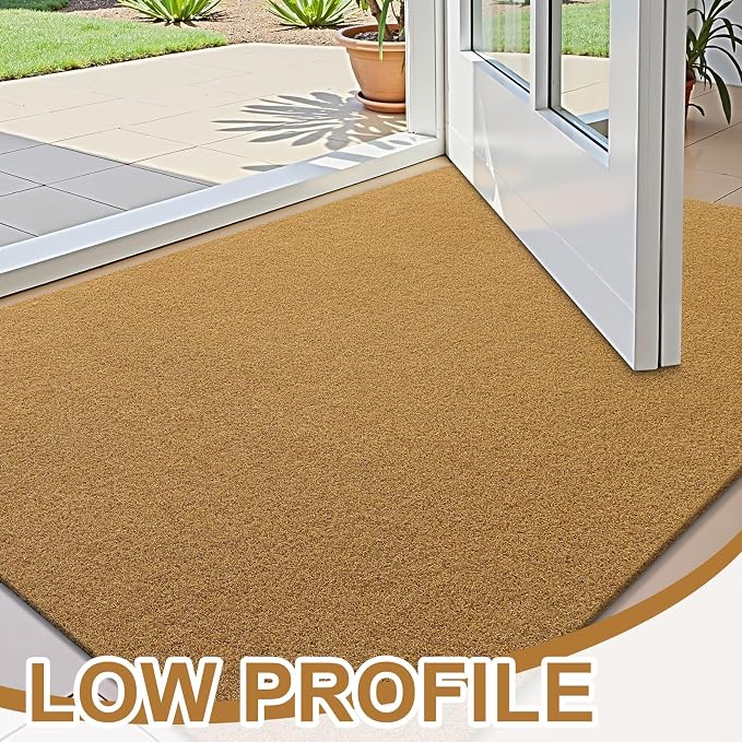 OLANLY Front Door Mat, Low Profile Doormat, Stain and Fade Resistant, - Image 5
