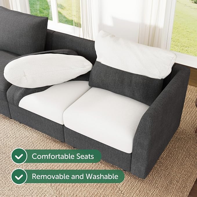 HONBAY Modular Sofa U Shaped Sectional Couch - Image 7