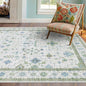 Blue and Green 4x6 Rugs for Small Living Room by HazoHaus