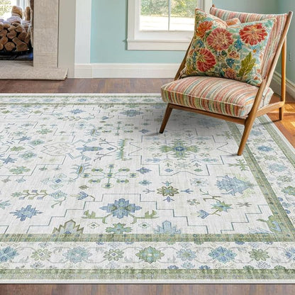 Oushak Area Rug for Bedroom 5x7 - Image 8