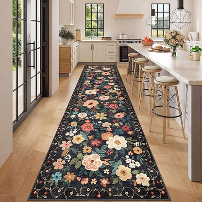 DUKINO 3x12 Washable Runner Rug, Long Hallway Runner Rug Non Slip, Low Pile - Image 3