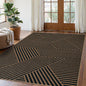 Lahome Geometric Easy Jute Outdoor Rug 5x7, Farmhouse Washable Indoor Outdoor by Lahome