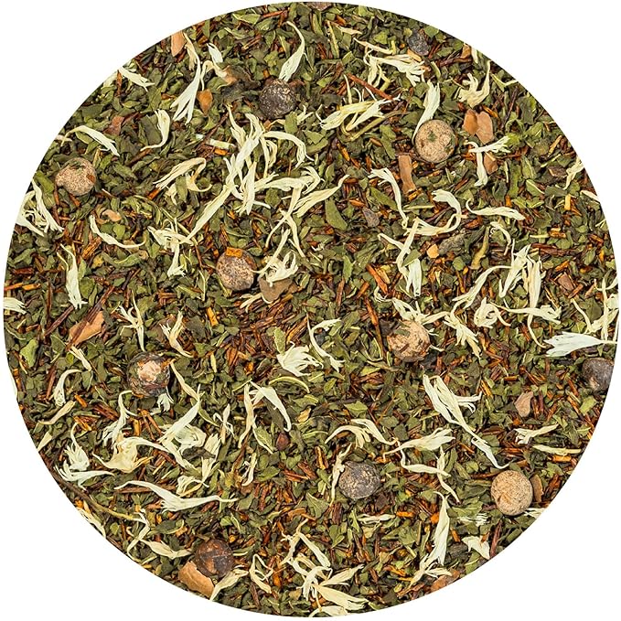 Tiesta Tea - Cocoa Mint Chill Loose Leaf Tea, Chocolate Peppermint Herbal Rooibos Blend, Non-Caffeinated, Brew Hot or Iced, Makes Up to 25 Cups, Resealable Pouch, 1.5 Ounce