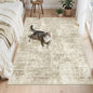 Soalmost Abstract 4x6 Area Rug Washable Rugs by Soalmost