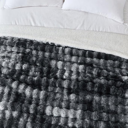 50x60 Inches Ultra-Soft Fuzzy Faux Fur Plush Throw Blanket - Image 6