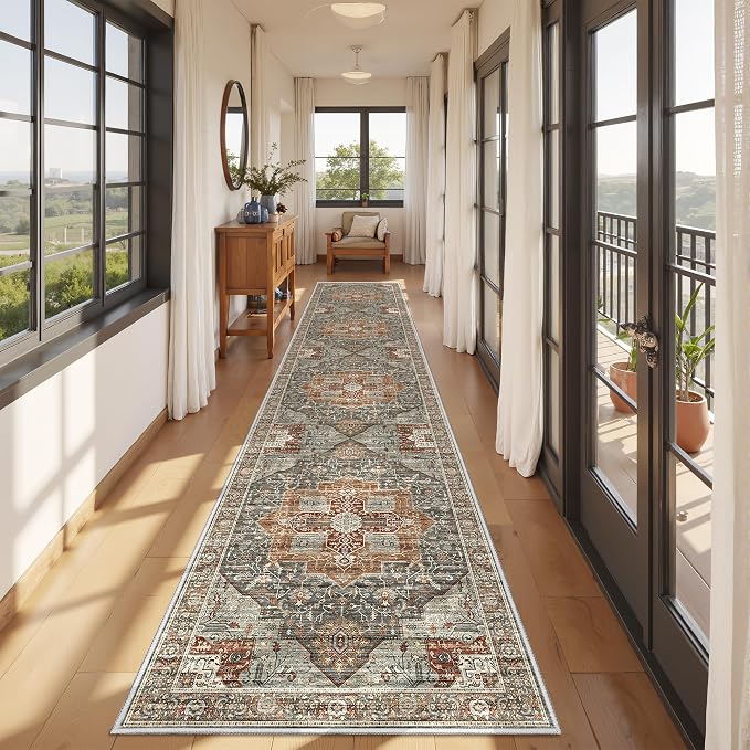 Runner Rug 2x10, Washable Rugs for Entryway Rug, Bathroom Bedroom - Image 2
