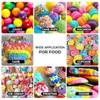 Gel Food Coloring 12 Colors x 0.7 oz Herbeklab Concentrated Gel Based Food Dye Vibrant Icing Colors Neon Food Coloring for Baking Cake Decorating Cookies Fondant