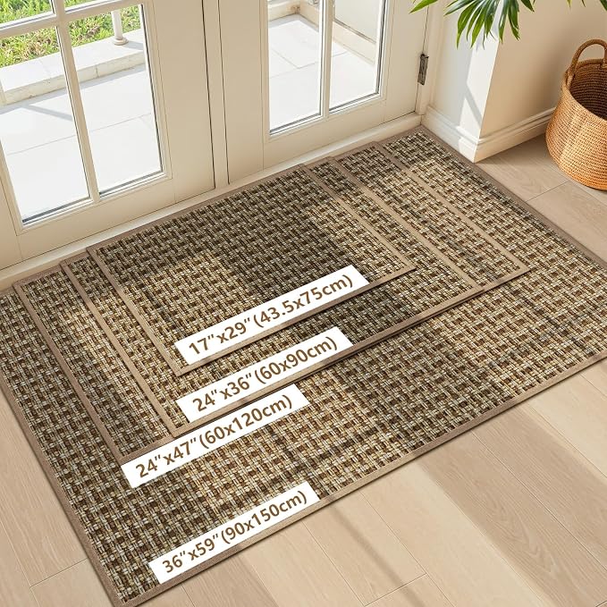 Door Mat Indoor Entrance 24"x47", Absorbent Indoor Door Mat Large, Non Slip - Image 7