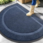 OLANLY Half Circle Front Door Mat Outside 47x32 All-Season Rubber Doormat | Blue by OLANLY
