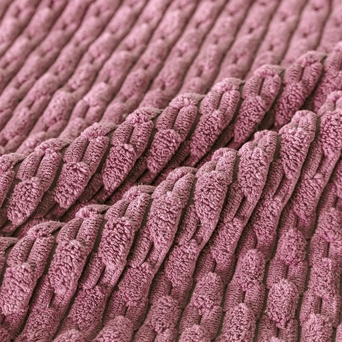 Set of 4 Pink Decorative Throw Pillow Covers 16x16 Inch Corduroy Pillow Covers - Image 5