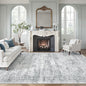 Soalmost 7x10 Area Rug for Living Room Washable Rugs Non-Slip Grey | Low-Pile by Soalmost