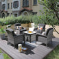 ovios 5-Piece Patio Furniture Set, Outdoor Wicker Sofa by OVIOS