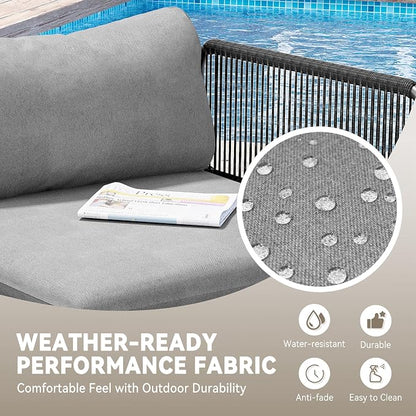 Crestlive Products Outdoor Patio Furniture Set, 6 Seater Modular Oversized - Image 8