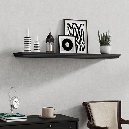 Fun Memories Floating Shelves 40 Inch Long, 9.3 Inch Deep Classic Crown Molding - Image 7
