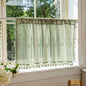 Sutuo Home Sage Green Sheer Boho Short Curtains Valance by SutuoHome