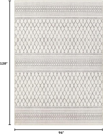 cotiled Boho 8x10 Area Rugs for Living Room: Large Moroccan Washable Rug | - Image 2