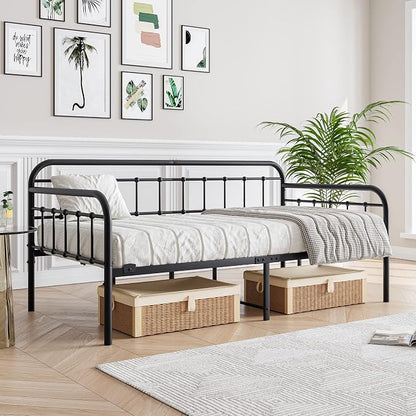 Metal Daybed Frame Twin Size by JURMERRY