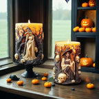 Witch Cylinder Silicone Candle Mold for Candle Making,Pillar Casting Silicone Molds for Resin Casting,Scented Candle, Soap,Silicone Molds for Home Decor,Resin Craft Gifts (D)
