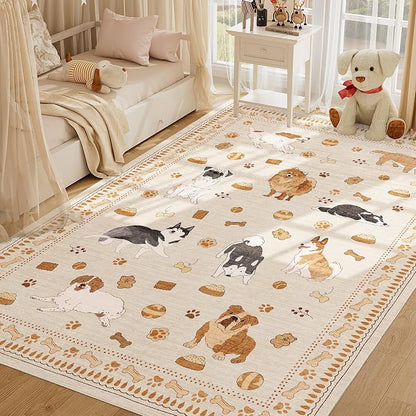 DUKINO 5x7 Area Rugs, Washable Dog Rug - Image 5