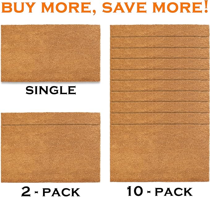 Blank Doormat Coir 30x17 Inch for Screen Printing, Welcome Mat Outdoor 10pk | - Image 4