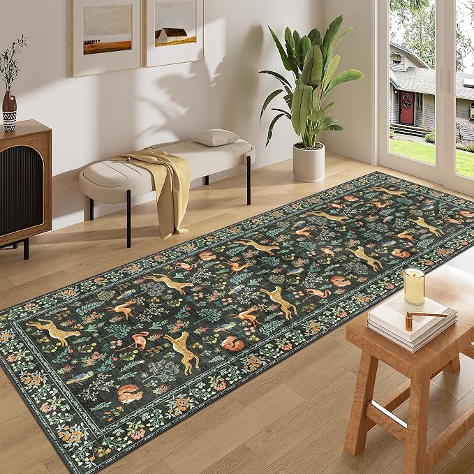 DUKINO 3x8 Runner Rug, Animal Washable Runner Rug - Image 3