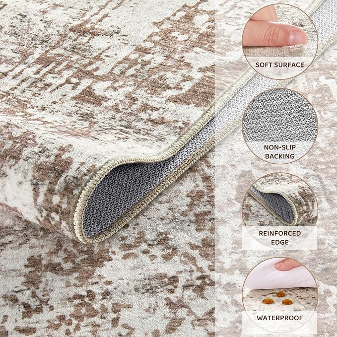 UERMEI 10x12 Washable Area Rug - Image 7