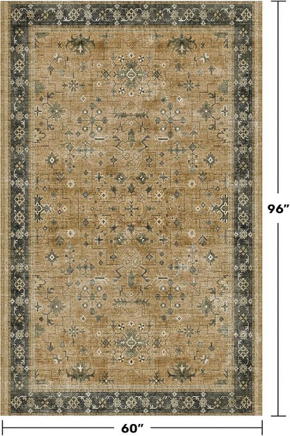 Vintage Desert 5x8 Living Room Area Rug - Image 2