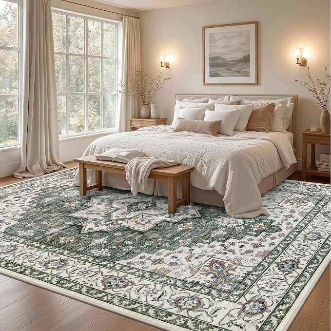 9x12 Area Rugs Living Room: Washable Rug - Image 4