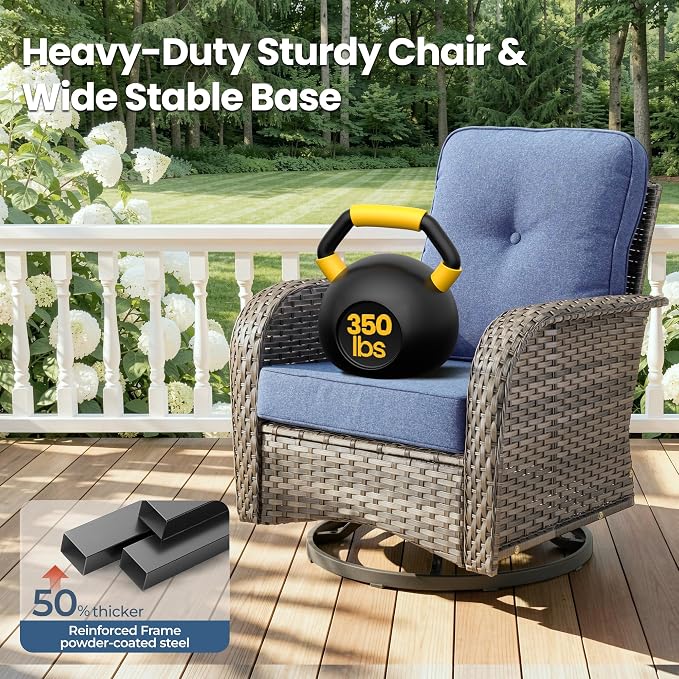 Weaxty Wicker Patio Furniture Set - Image 6