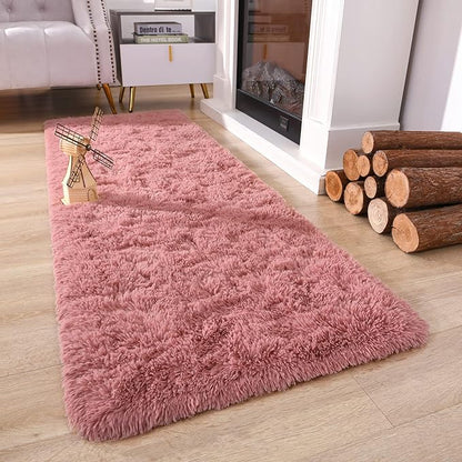 Chicrug Soft Runner Rug for Bedroom Living Room Plush Fluffy Rug 2x10 | Shag - Image 4